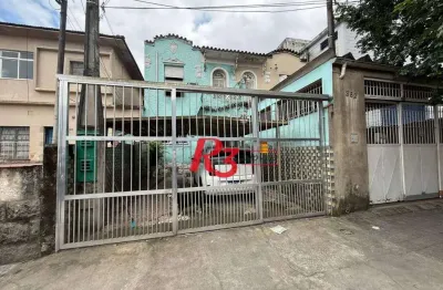 Terreno à venda, 306 m² por r$ 1.790.000,00 - vila matias - santos/sp