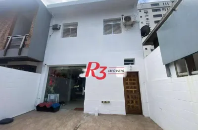 Casa com 2 dormitórios à venda, 240 m² por r$ 1.300.000,00 - boqueirão - santos/sp