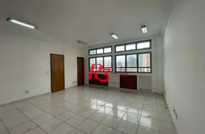 Sala para alugar, 42 m² por r$ 2.900,00/mês - boqueirão - santos/sp
