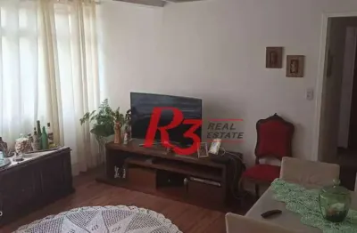Apartamento com 2 dormitórios à venda, 92 m² por r$ 340.000,00 - josé menino - santos/sp