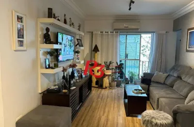 Apartamento com 3 dormitórios à venda, 130 m² por r$ 600.000,00 - vila belmiro - santos/sp