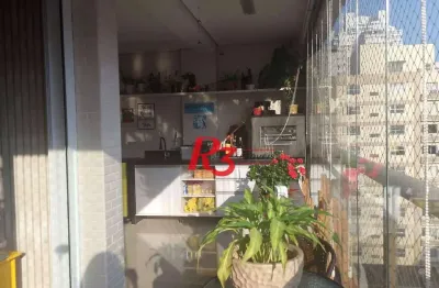 Apartamento com 3 dormitórios à venda, 128 m² por r$ 1.890.000,00 - embaré - santos/sp