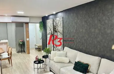 Apartamento à venda, 147 m² por r$ 1.000.000,00 - gonzaga - santos/sp