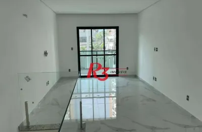 Casa com 3 dormitórios à venda, 98 m² - ponta da praia - santos/sp