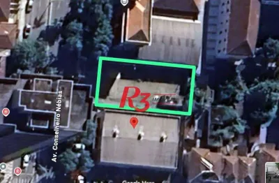 Terreno à venda, 589 m² por r$ 3.650.000,00 - encruzilhada - santos/sp