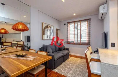 Apartamento com 2 dormitórios à venda, 63 m² por r$ 645.000,00 - aparecida - santos/sp