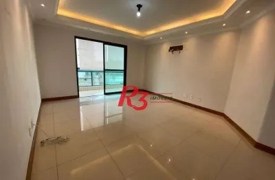 Apartamento com 3 dormitórios à venda, 157 m² por r$ 1.100.000,00 - embaré - santos/sp