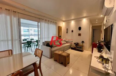 Apartamento com 3 dormitórios à venda, 111 m² por r$ 1.150.000,00 - ponta da praia - santos/sp