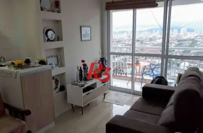 Apartamento para alugar, 50 m² por r$ 3.500,00/mês - vila matias - santos/sp