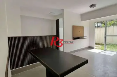 Apartamento garden com 2 dormitórios, 70 m² - venda por r$ 450.000,00 ou aluguel por r$ 3.800,00/mês - morro de nova cintra - santos/sp