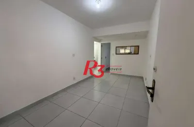 Apartamento com 1 dormitório para alugar, 48 m² por r$ 3.000,00/mês - gonzaga - santos/sp