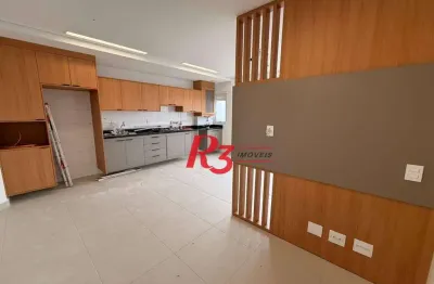 Apartamento com 2 dormitórios para alugar, 72 m² por r$ 4.495,48/mês - campo grande - santos/sp
