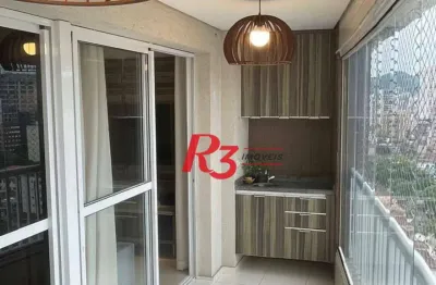 Apartamento com 3 dormitórios à venda, 92 m² por r$ 920.000,00 - encruzilhada - santos/sp