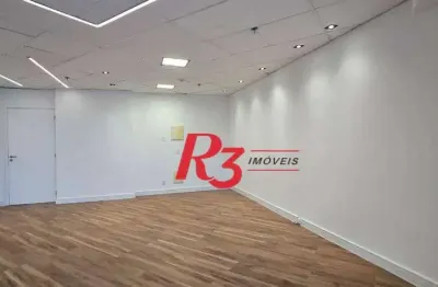 Sala para alugar, 150 m² por r$ 9.000,00/mês - valongo - santos/sp