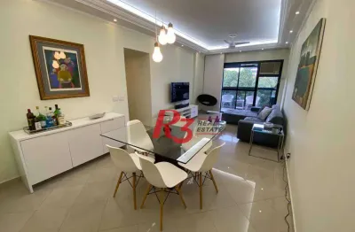 Apartamento com 3 dormitórios à venda, 137 m² por r$ 1.520.000,00 - aparecida - santos/sp