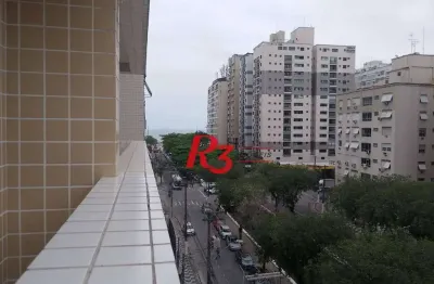 Apartamento com 2 dormitórios à venda, 91 m² por r$ 1.475.000,00 - gonzaga - santos/sp