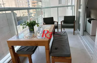 Apartamento à venda, 100 m² por r$ 2.186.000,00 - gonzaga - santos/sp