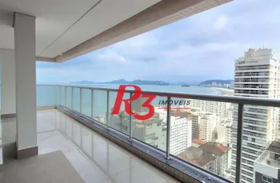 Penthouse com 3 dormitórios à venda, 237 m² por r$ 6.000.000,00 - embaré - santos/sp