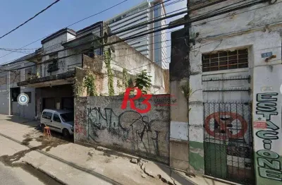 Terreno à venda, 151 m² por r$ 300.000,00 - paquetá - santos/sp
