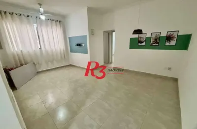 Apartamento com 2 dormitórios à venda, 70 m² por r$ 399.000,00 - boqueirão - santos/sp