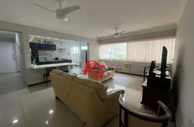 Apartamento à venda, 104 m² por r$ 600.000,00 - vila alzira - guarujá/sp