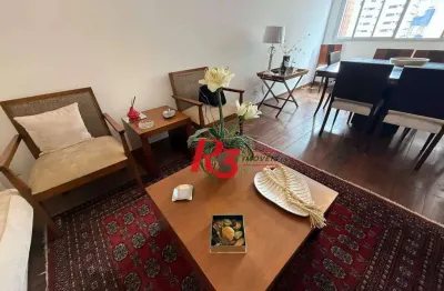 Apartamento com 2 dormitórios à venda, 117 m² por r$ 1.500.000,00 - boqueirão - santos/sp