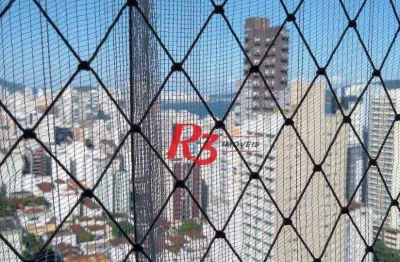 Apartamento com 3 dormitórios à venda, 87 m² por r$ 1.300.000,00 - pompéia - santos/sp