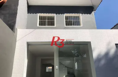Sobrado para alugar, 140 m² por r$ 10.000,00/mês - vila matias - santos/sp