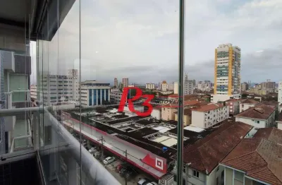 Apartamento com 1 dormitório à venda, 60 m² por r$ 890.000,00 - boqueirão - santos/sp