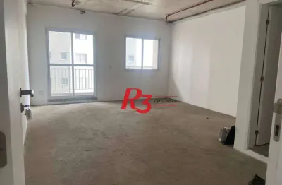 Conjunto para alugar, 48 m² por r$ 3.000,00/mês - vila matias - santos/sp