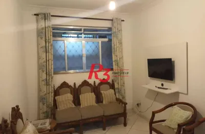Apartamento com 2 dormitórios à venda, 65 m² por r$ 335.000,00 - campo grande - santos/sp