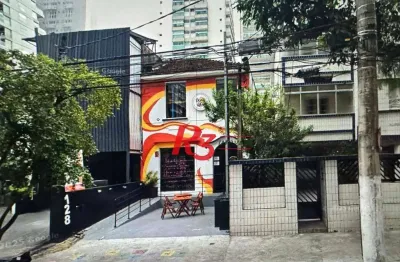 Sobrado para alugar, 189 m² por r$ 12.890,00/mês - gonzaga - santos/sp