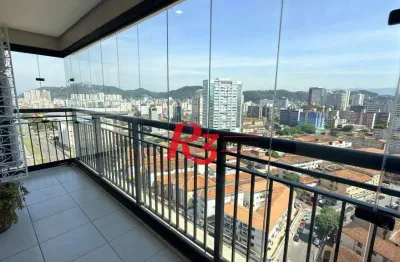 Apartamento com 3 dormitórios à venda, 80 m² por r$ 950.000,00 - gonzaga - santos/sp