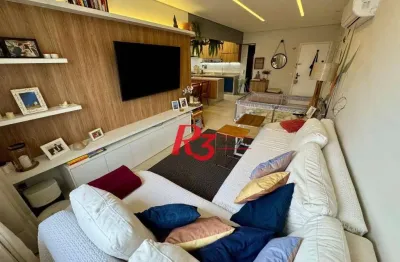 Apartamento à venda, 88 m² por r$ 650.000,00 - vila belmiro - santos/sp