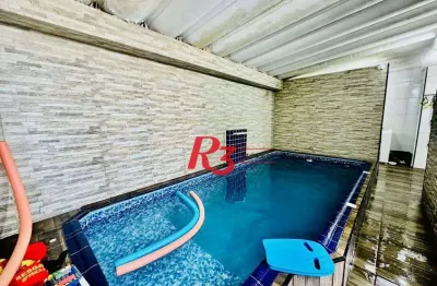 Sobrado com 3 dormitórios à venda, 166 m² por r$ 1.650.000,00 - boqueirão - santos/sp