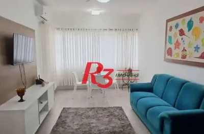 Flat com 2 dormitórios à venda, 68 m² por r$ 600.000,00 - gonzaga - santos/sp