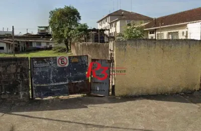 Terreno à venda, 1500 m² por r$ 6.000.000,00 - macuco - santos/sp