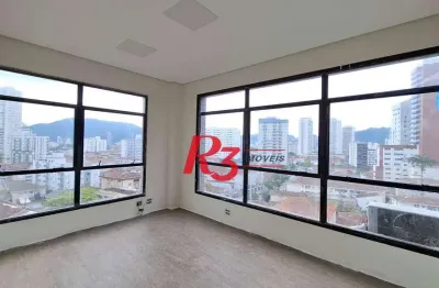 Sala à venda, 85 m² por r$ 750.000,00 - vila matias - santos/sp