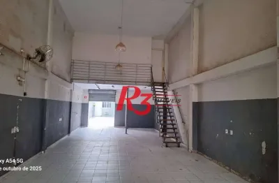 Galpão para alugar, 270 m² por r$ 7.300,00/mês - encruzilhada - santos/sp