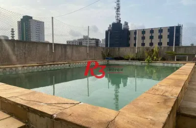 Cobertura com 5 dormitórios à venda, 230 m² por r$ 1.390.000,00 - encruzilhada - santos/sp