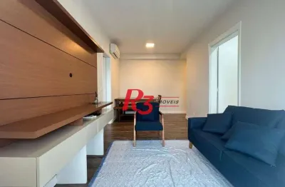 Apartamento para alugar, 47 m² por r$ 4.500,00/mês - boqueirão - santos/sp
