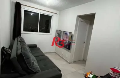 Apartamento com 2 dormitórios à venda, 45 m² por r$ 300.000,00 - castelo - santos/sp