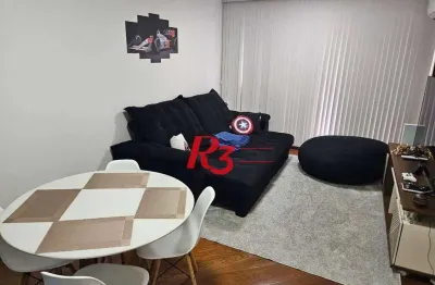 Apartamento com 1 dormitório à venda, 62 m² por r$ 640.000,00 - aparecida - santos/sp