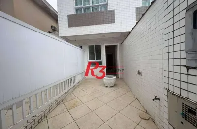 Casa com 2 dormitórios para alugar, 100 m² por r$ 3.700,00/mês - aparecida - santos/sp