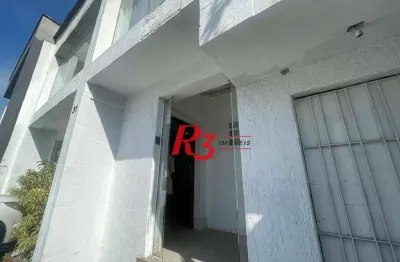 Sobrado com 4 dormitórios para alugar, 130 m² por r$ 8.000,00/mês - gonzaga - santos/sp