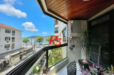 Apartamento, 150 m² - venda por r$ 1.600.000,00 ou aluguel por r$ 18.000,00/mês - ponta da praia - santos/sp