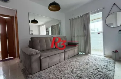 Apartamento com 1 dormitório à venda, 42 m² por r$ 450.000,00 - macuco - santos/sp