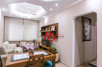 Apartamento com 2 dormitórios à venda, 62 m² por r$ 425.000,00 - vila belmiro - santos/sp