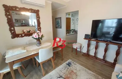 Apartamento com 1 dormitório, 58 m² - venda por r$ 650.000,00 ou aluguel por r$ 3.946,00/mês - macuco - santos/sp
