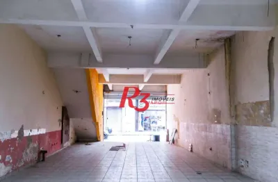Loja para alugar, 1205 m² por r$ 12.000,00/mês - centro - santos/sp